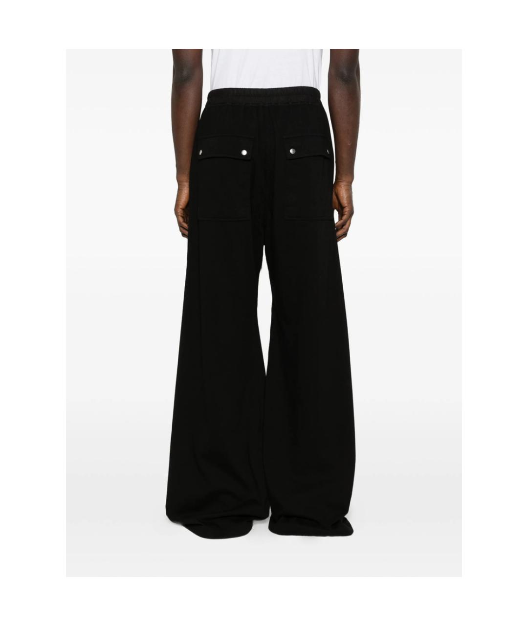 RICK OWENS DRKSHDW Черные хлопковые повседневные брюки, фото 4