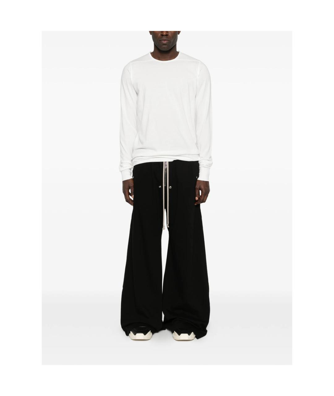 RICK OWENS DRKSHDW Черные хлопковые повседневные брюки, фото 3