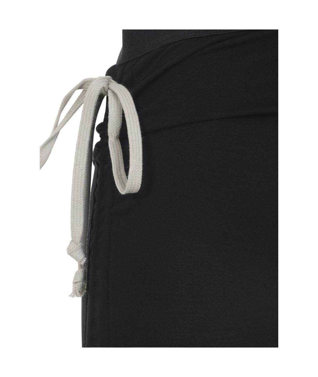 RICK OWENS Черная хлопковая юбка макси, фото 3