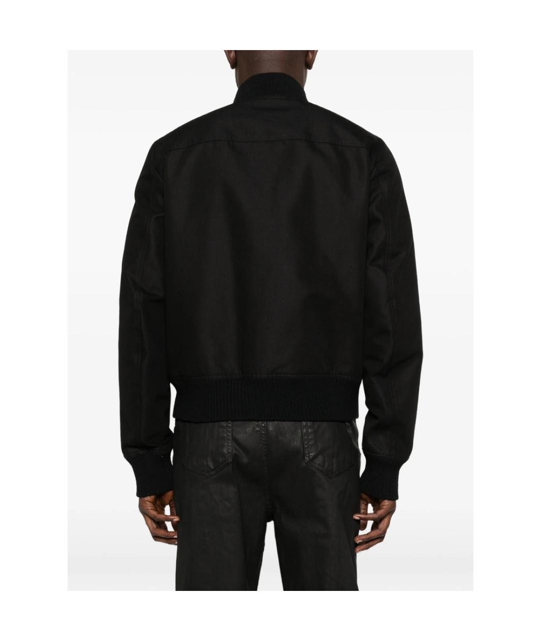RICK OWENS Черная хлопковая куртка, фото 4