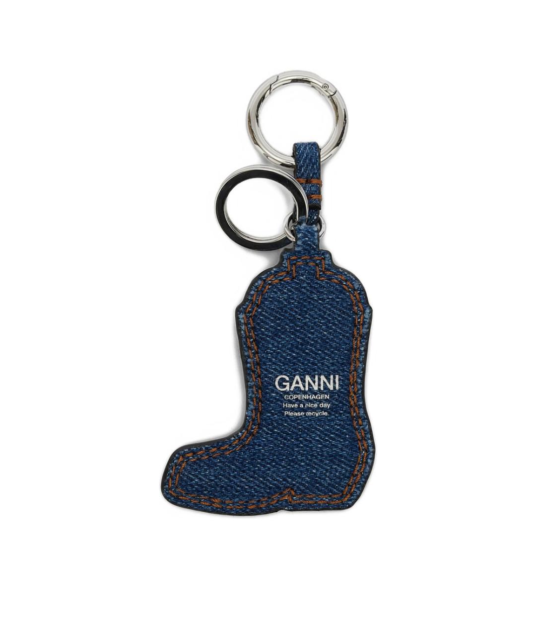 GANNI Синий брелок, фото 2