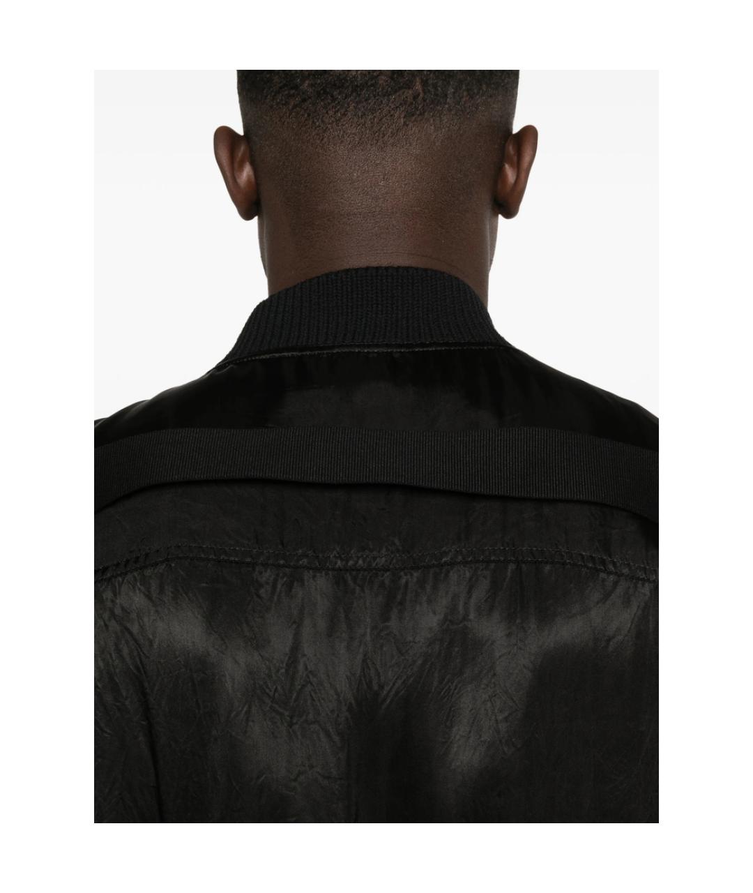 RICK OWENS Черная вискозная куртка, фото 2