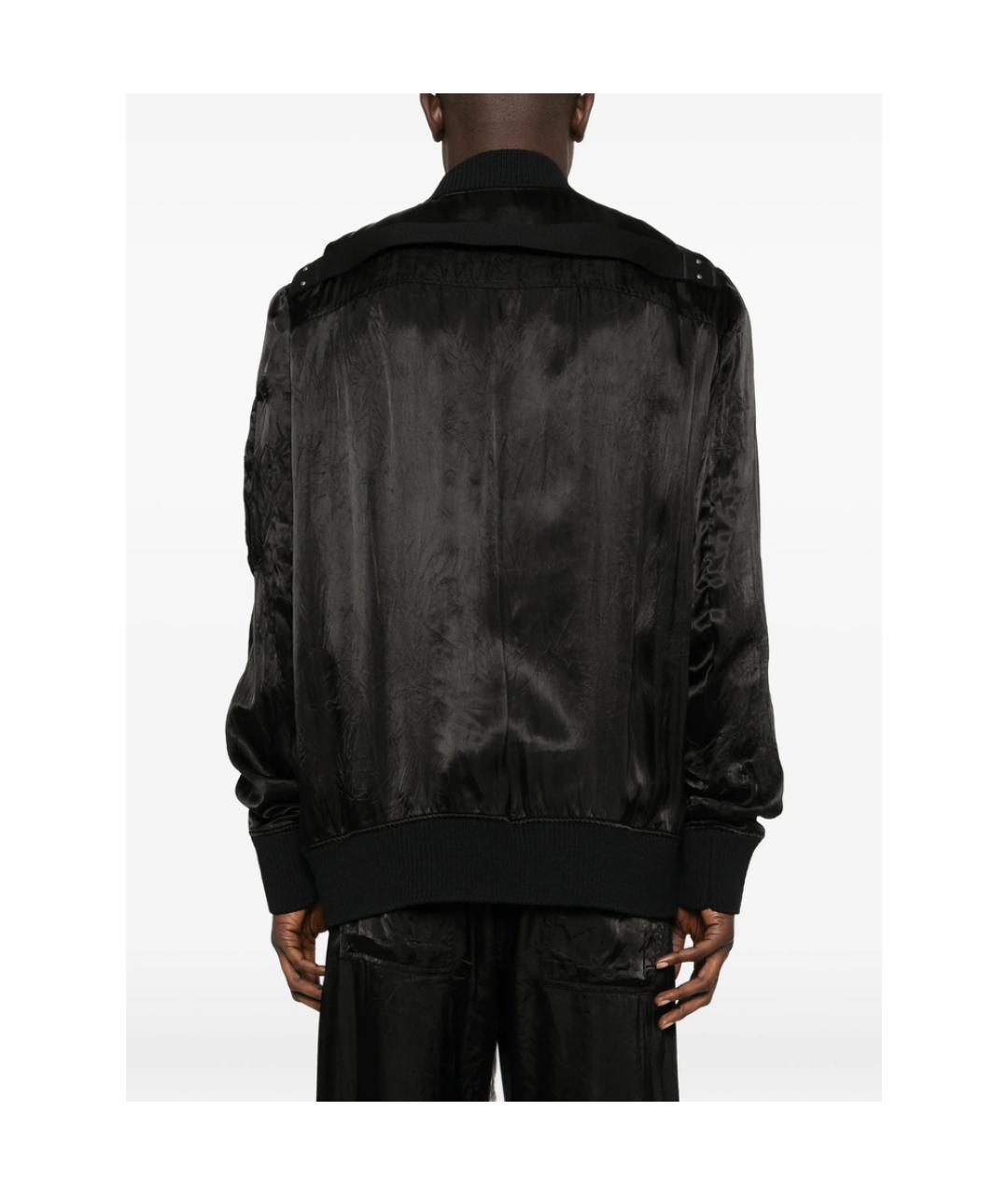 RICK OWENS Черная вискозная куртка, фото 5