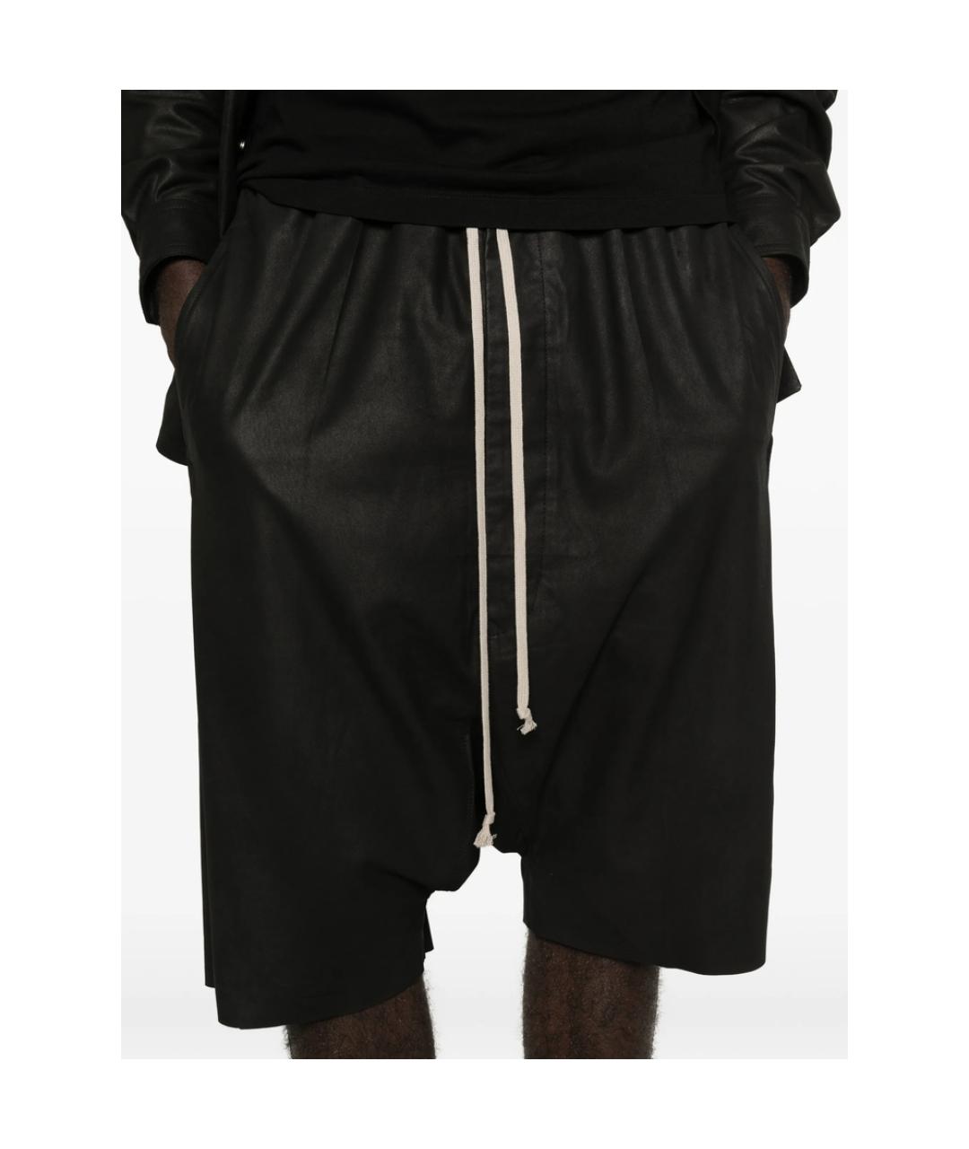 RICK OWENS Черные шорты, фото 5