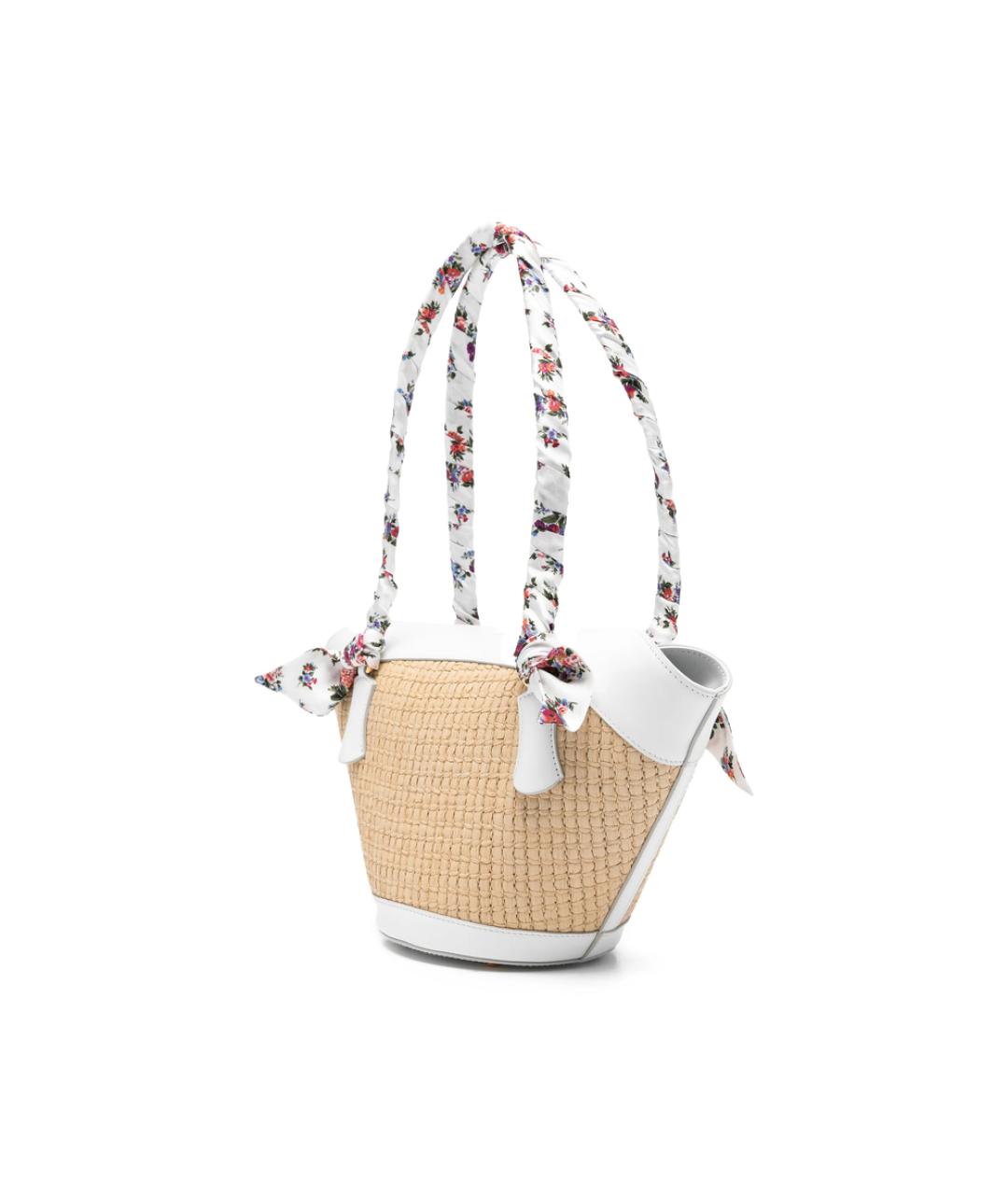DOLCE&GABBANA Бежевая плетеная сумка тоут, фото 4