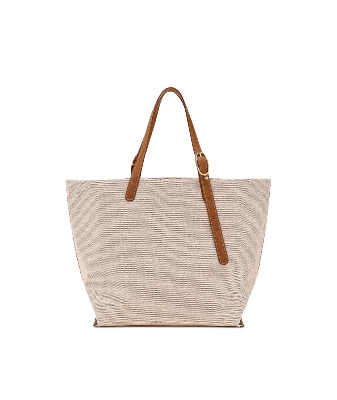 LONGCHAMP Коричневая кожаная сумка тоут, фото 3