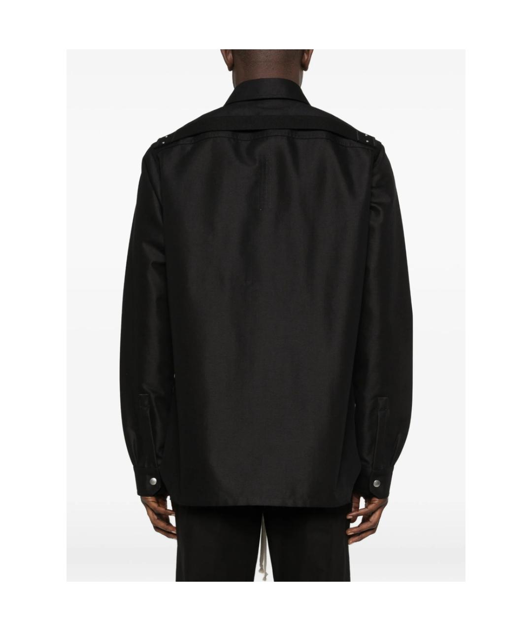 RICK OWENS Черная хлопковая куртка, фото 3
