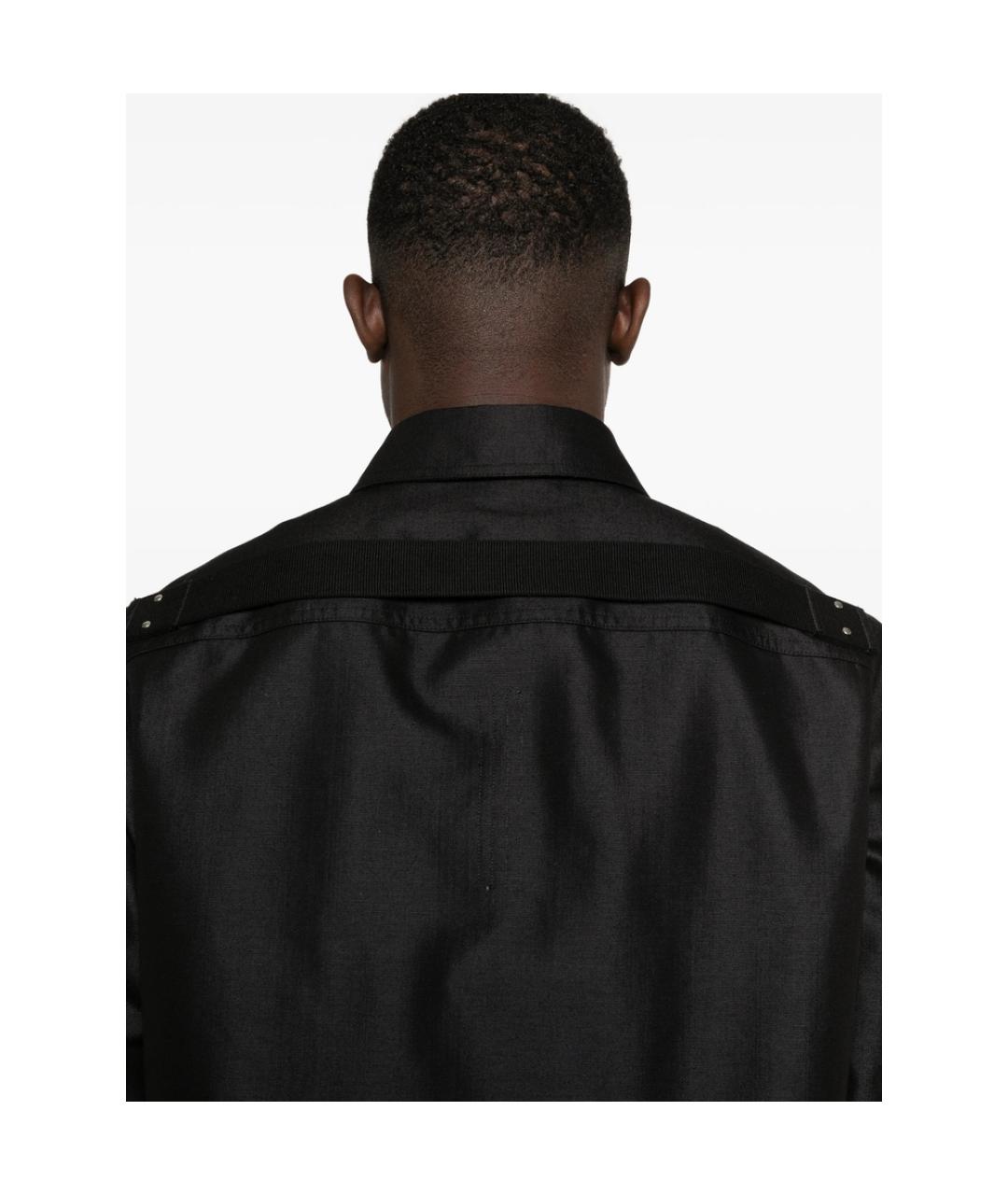 RICK OWENS Черная хлопковая куртка, фото 4