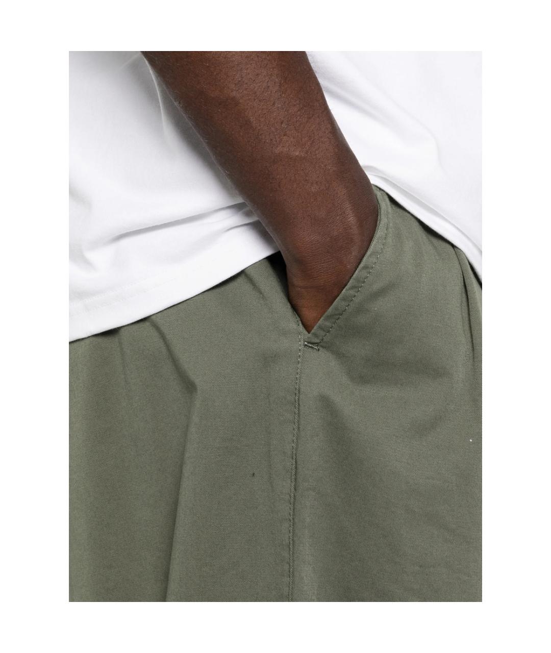 CARHARTT Зеленые полиэстеровые классические брюки, фото 4