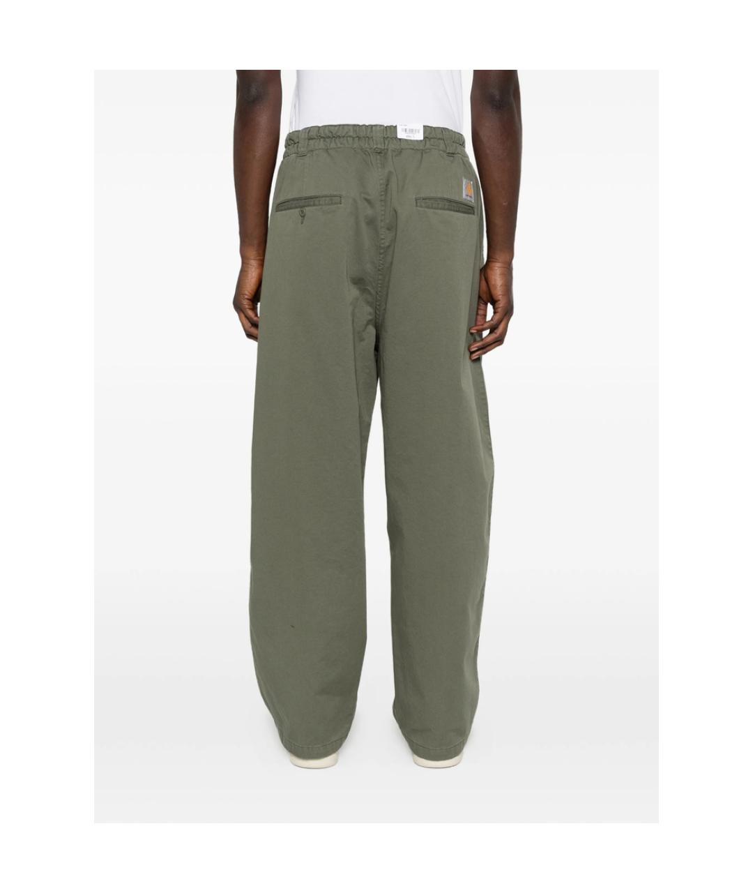 CARHARTT Зеленые полиэстеровые классические брюки, фото 5