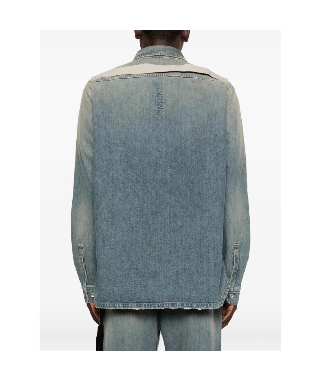 RICK OWENS DRKSHDW Голубая хлопковая куртка, фото 3