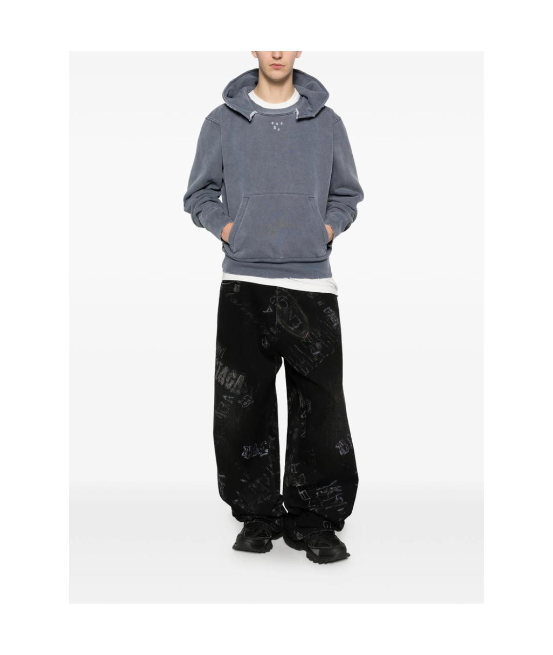 BALENCIAGA Черные хлопковые джинсы скинни, фото 3