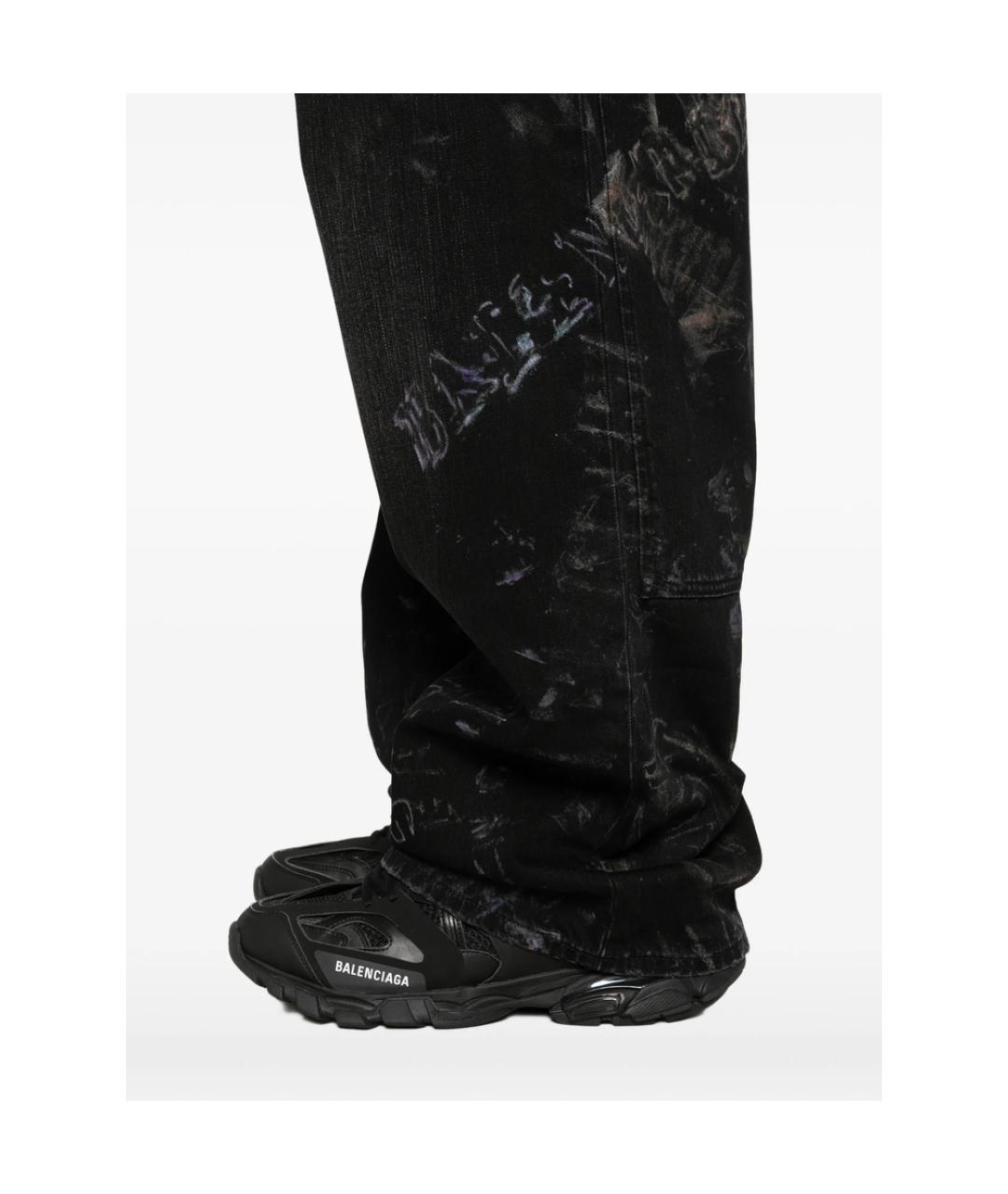 BALENCIAGA Черные хлопковые джинсы скинни, фото 5