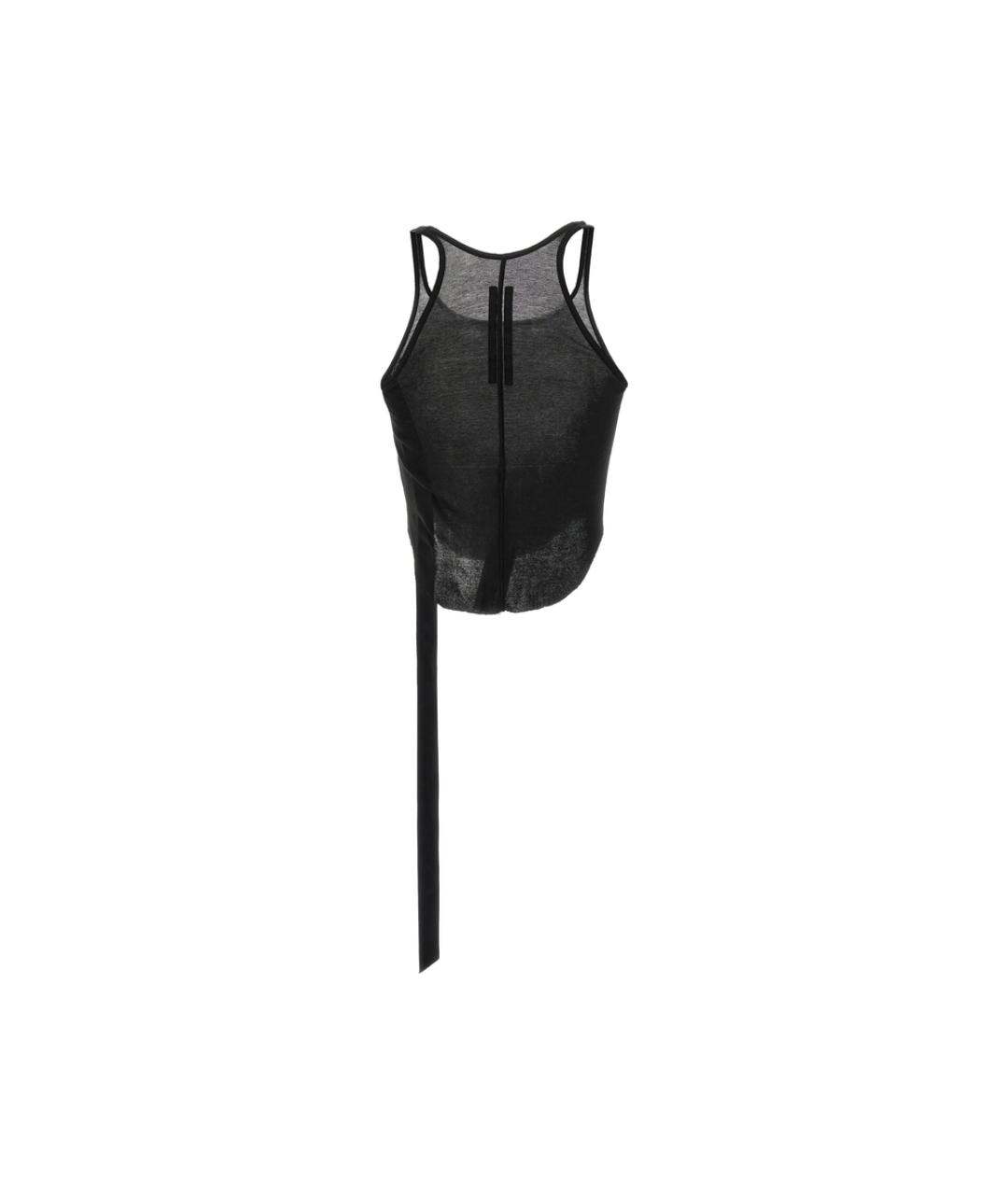RICK OWENS DRKSHDW Черная хлопковая майка, фото 4