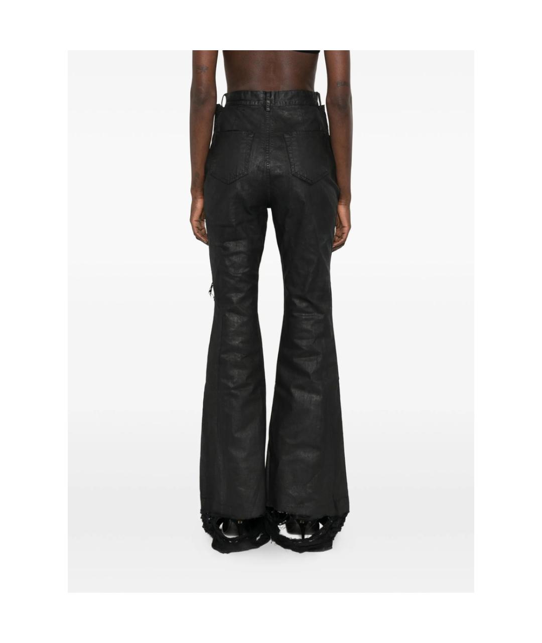 RICK OWENS DRKSHDW Черные хлопковые джинсы клеш, фото 3
