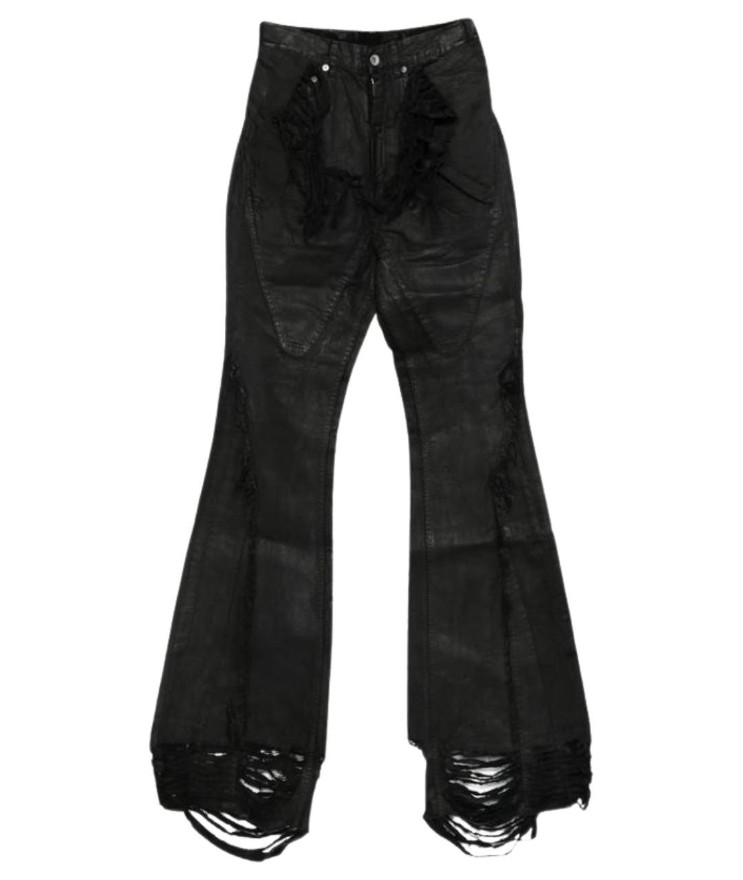 RICK OWENS DRKSHDW Черные хлопковые джинсы клеш, фото 1