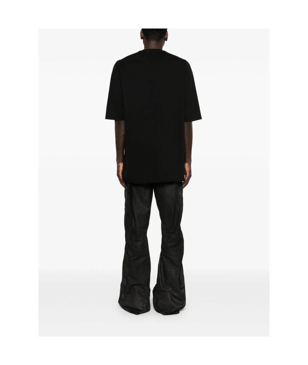 RICK OWENS DRKSHDW Черная хлопковая футболка, фото 5