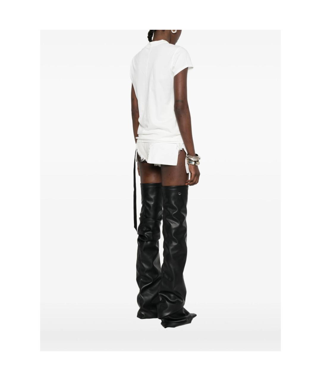 RICK OWENS DRKSHDW Белая хлопковая футболка, фото 3