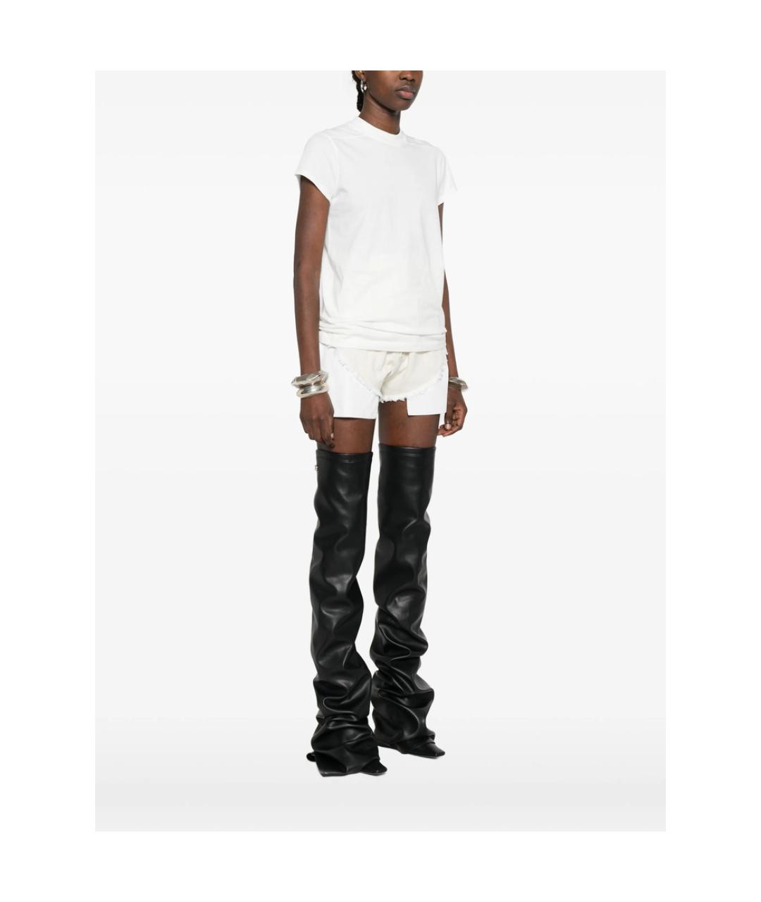 RICK OWENS DRKSHDW Белая хлопковая футболка, фото 5