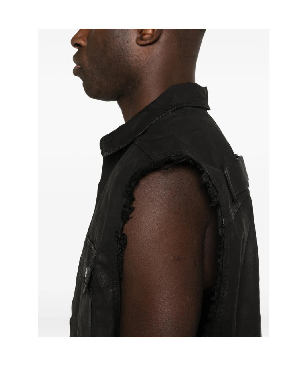 RICK OWENS DRKSHDW Черный жилет, фото 2