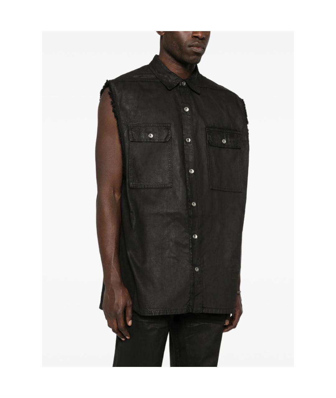 RICK OWENS DRKSHDW Черный жилет, фото 4