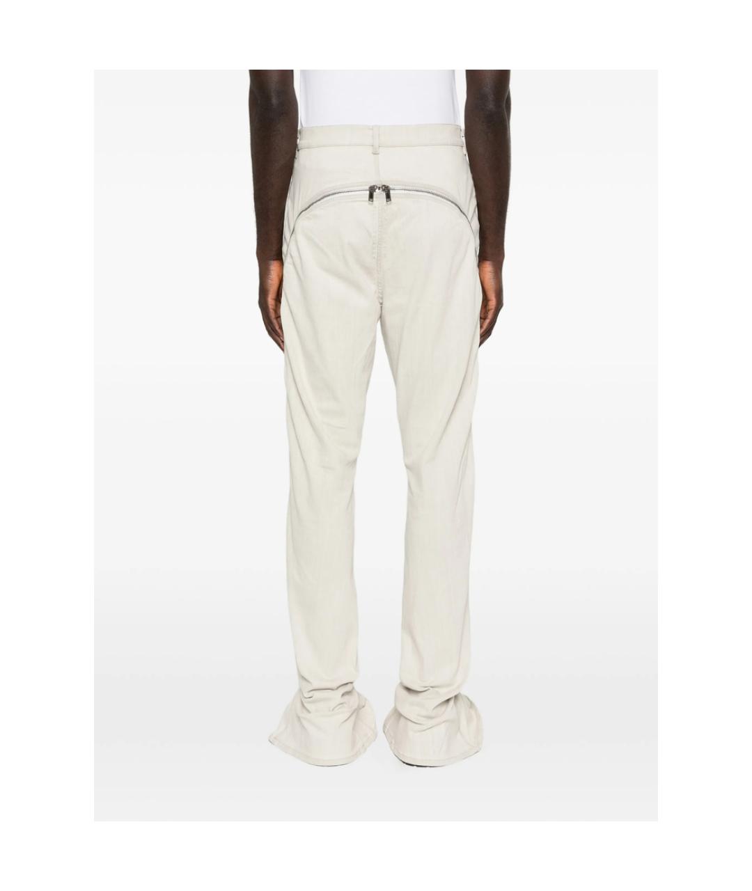 RICK OWENS DRKSHDW Бежевые хлопковые джинсы скинни, фото 2