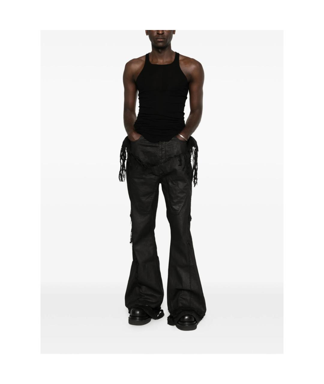 RICK OWENS DRKSHDW Черные хлопковые джинсы, фото 3