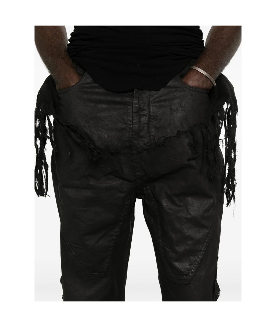 RICK OWENS DRKSHDW Черные хлопковые джинсы, фото 5