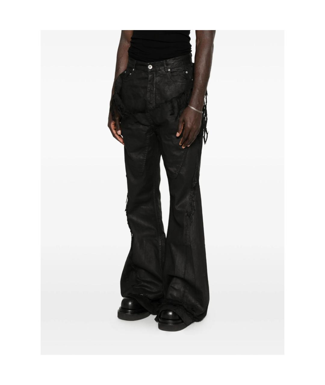 RICK OWENS DRKSHDW Черные хлопковые джинсы, фото 4