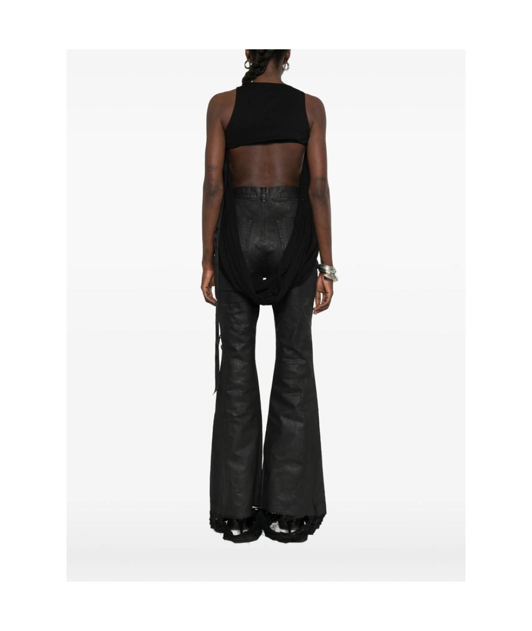 RICK OWENS DRKSHDW Черная хлопковая майка, фото 5