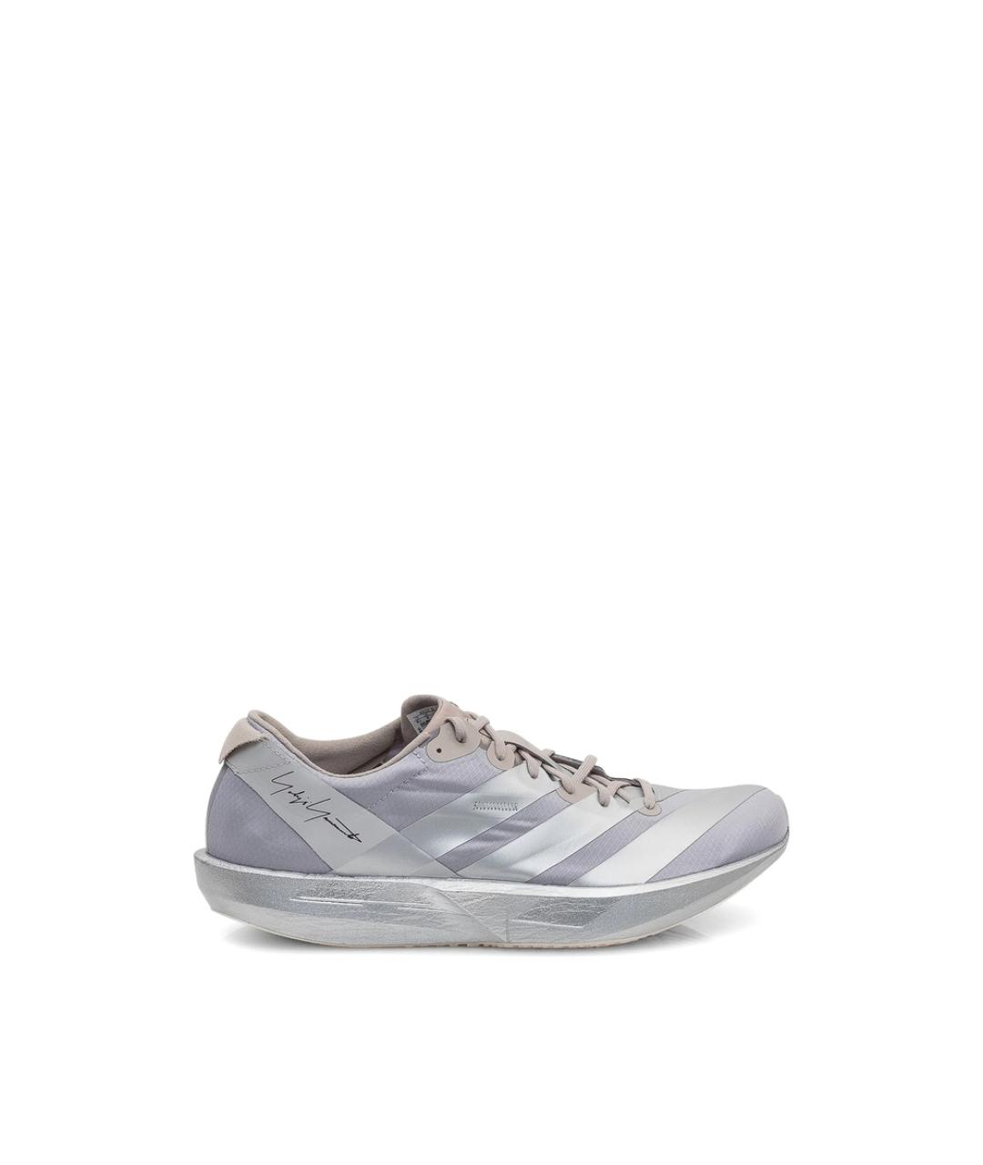 Y-3 Серые резиновые низкие кроссовки / кеды, фото 1