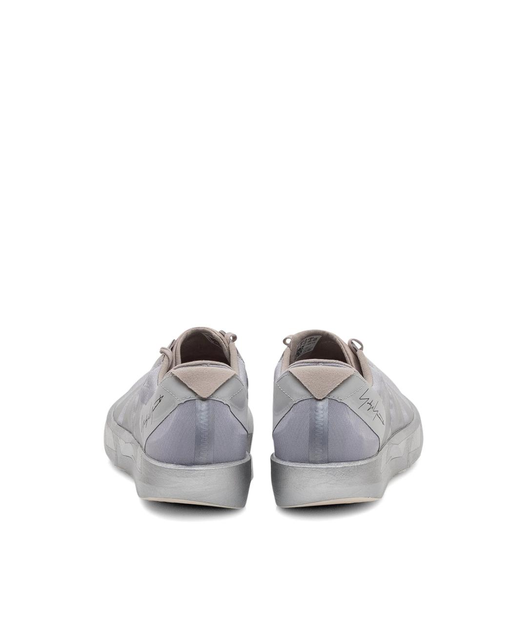 Y-3 Серые резиновые низкие кроссовки / кеды, фото 4