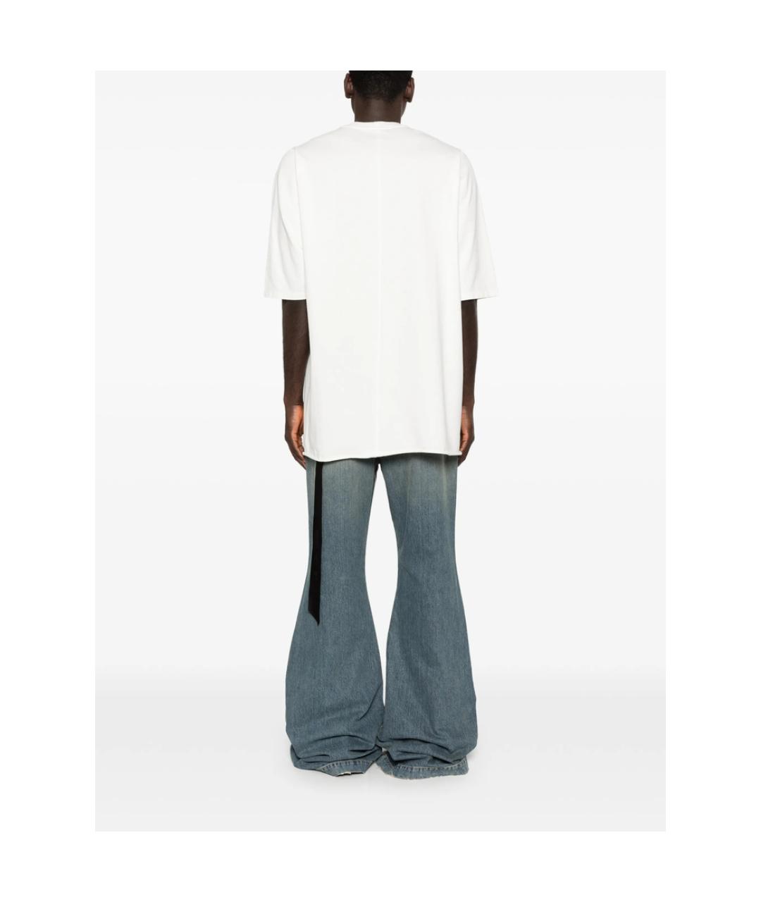 RICK OWENS DRKSHDW Белая хлопковая футболка, фото 5