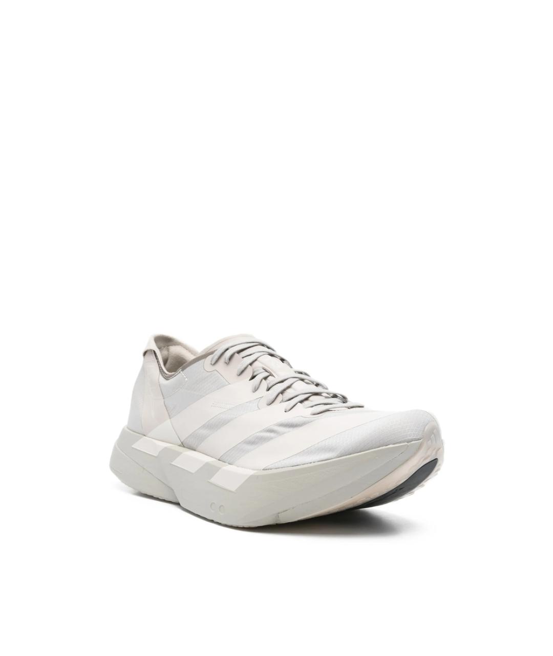 Y-3 Серые резиновые низкие кроссовки / кеды, фото 4