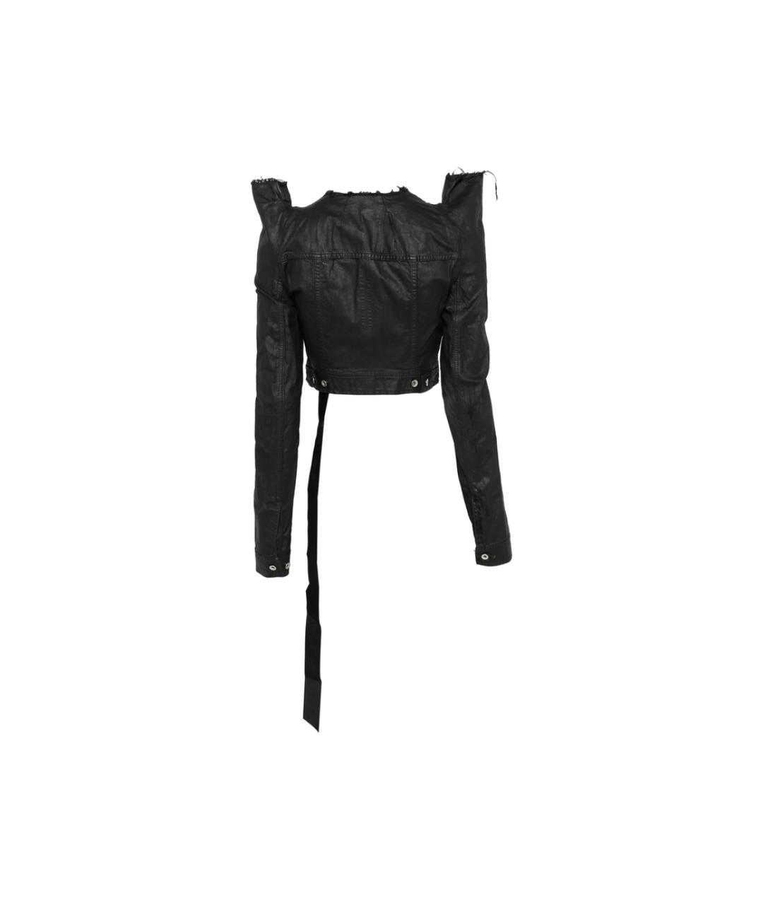 RICK OWENS DRKSHDW Черная хлопковая куртка, фото 3