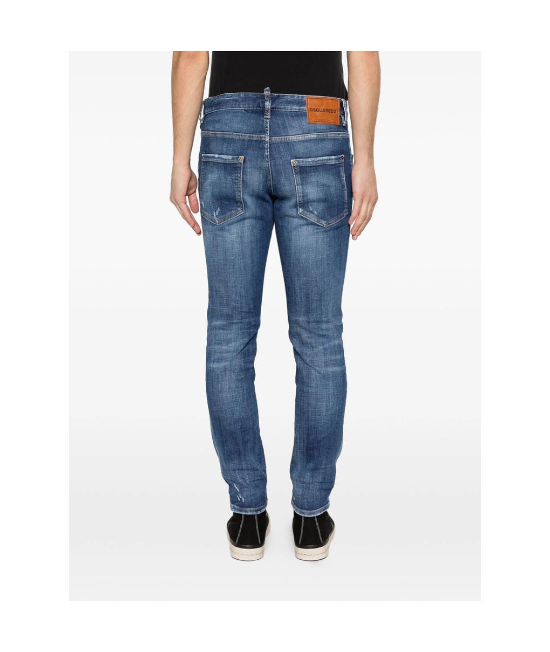 DSQUARED2 Синие прямые джинсы, фото 5