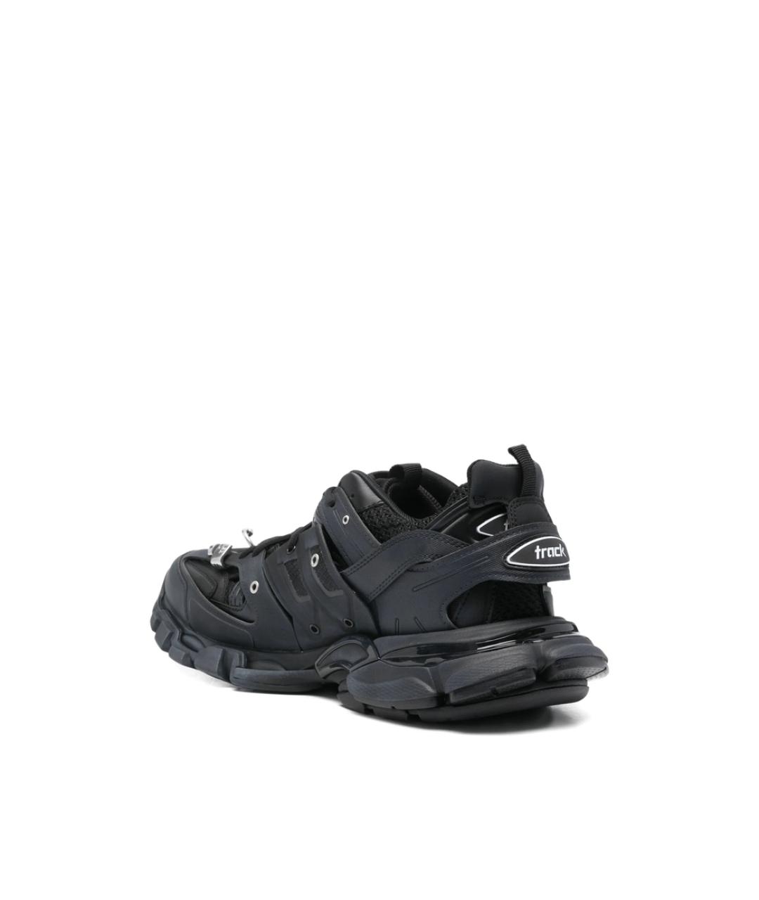 BALENCIAGA Черные синтетические низкие кроссовки / кеды, фото 4