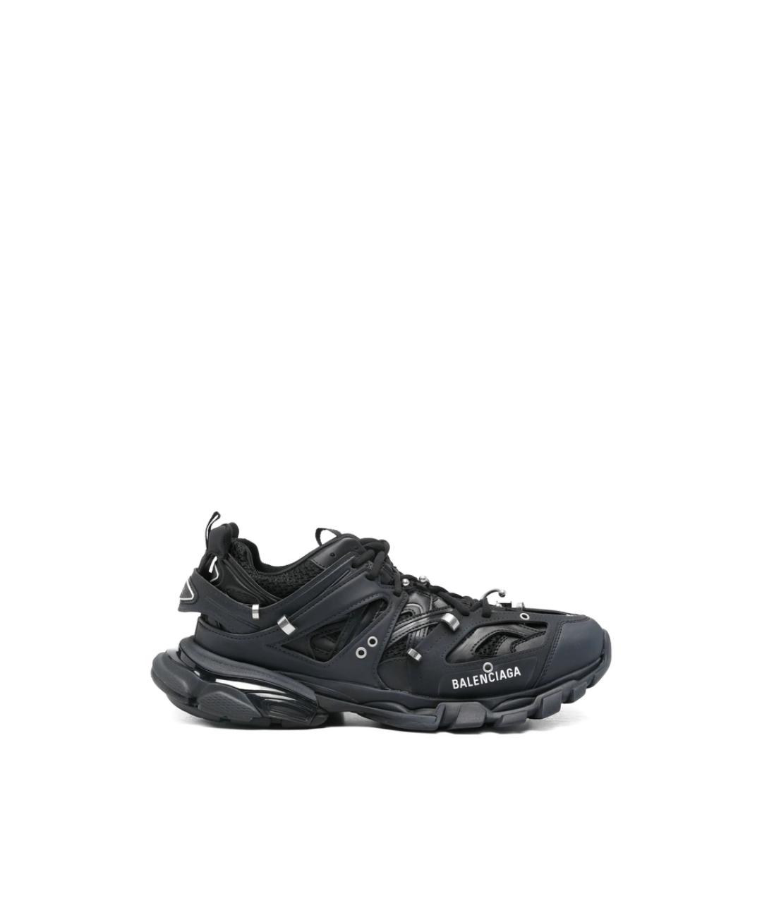 BALENCIAGA Черные синтетические низкие кроссовки / кеды, фото 1