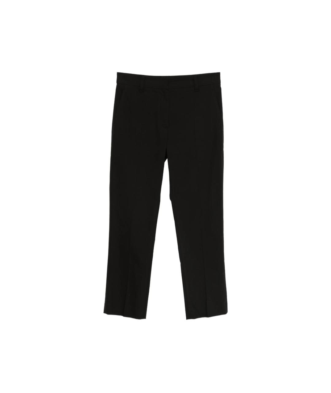 BRUNELLO CUCINELLI Черные хлопковые брюки узкие, фото 1