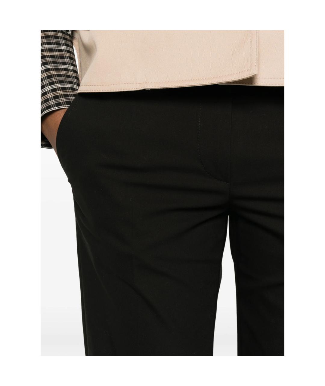 BRUNELLO CUCINELLI Черные хлопковые брюки узкие, фото 3