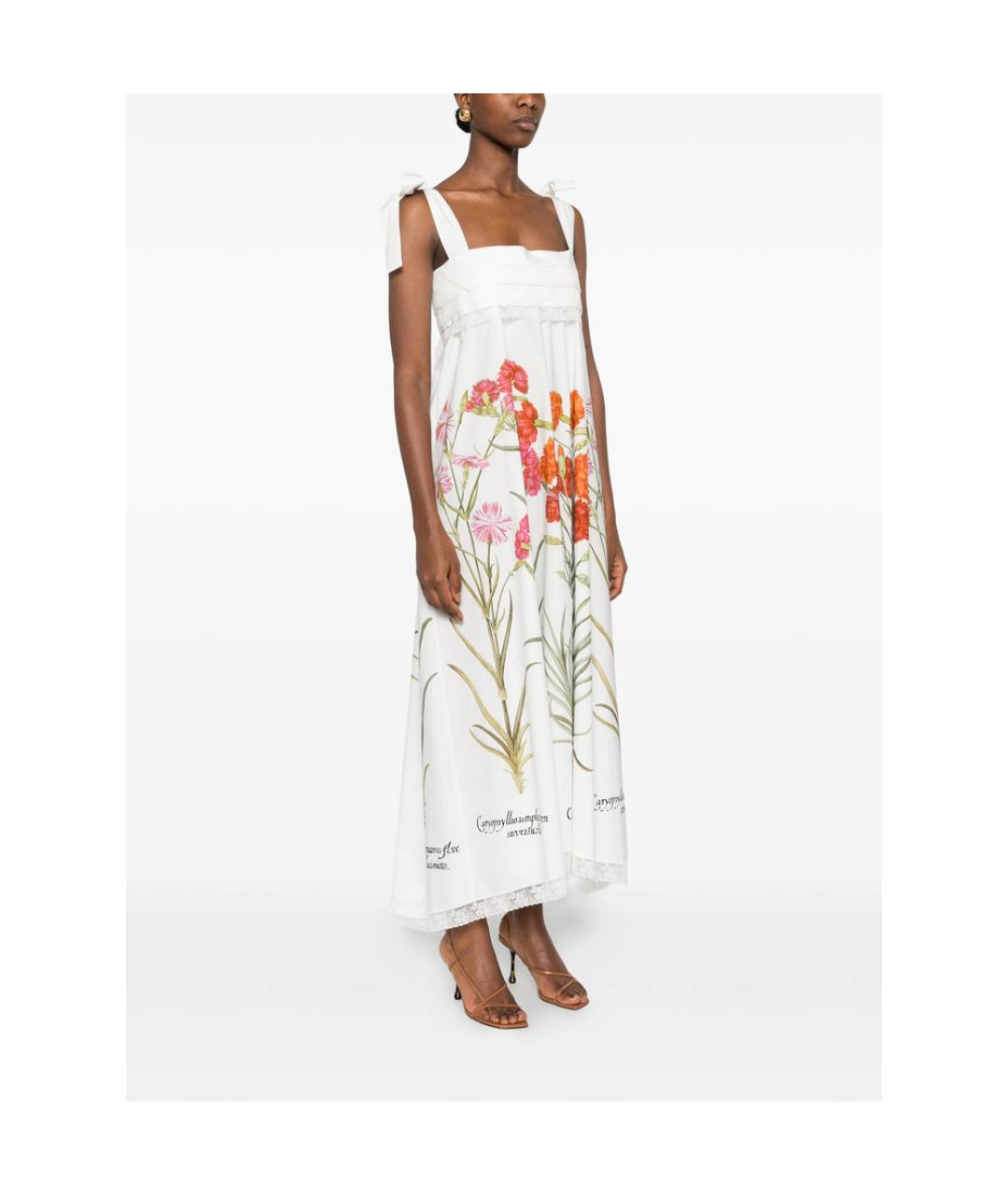 ALBERTA FERRETTI Мульти хлопковое повседневное платье, фото 3