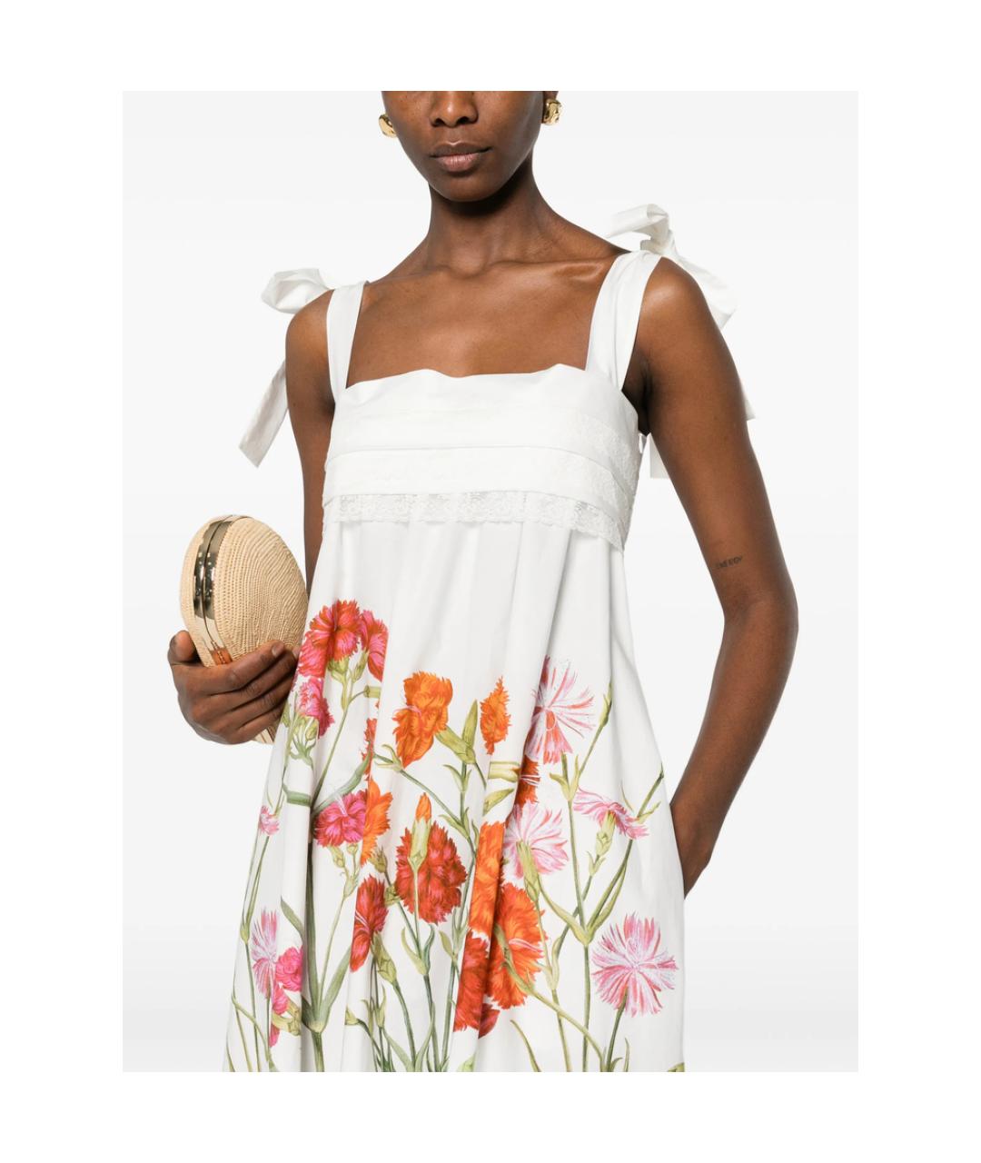 ALBERTA FERRETTI Мульти хлопковое повседневное платье, фото 2