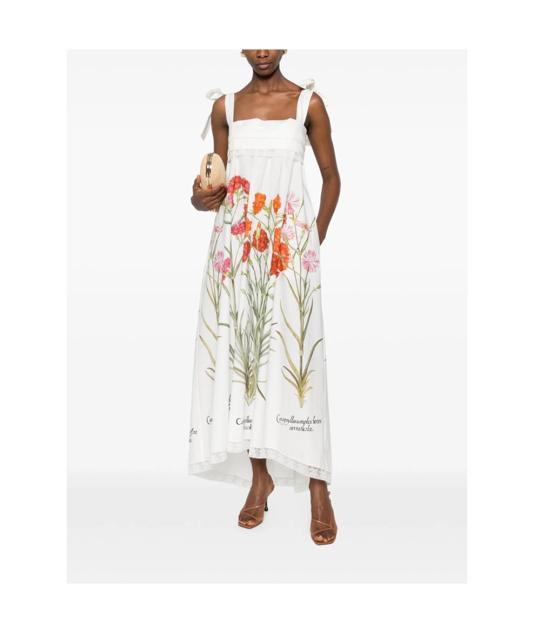 ALBERTA FERRETTI Мульти хлопковое повседневное платье, фото 5