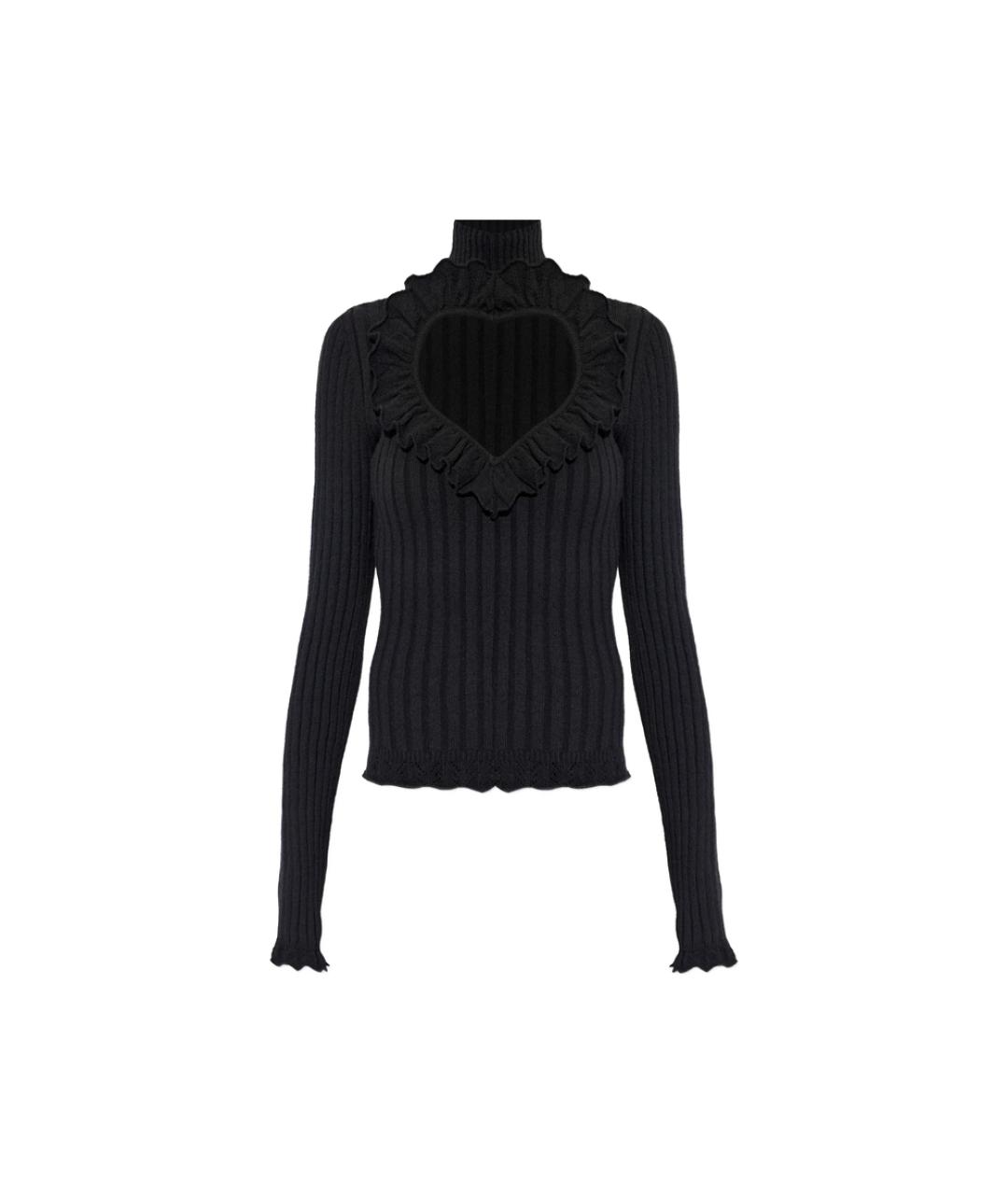 BALENCIAGA Черная хлопковая водолазка, фото 1