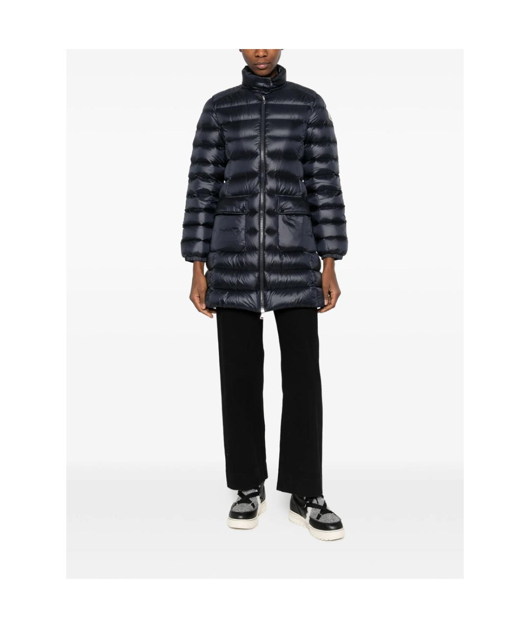 MONCLER Синяя полиэстеровая парка, фото 4