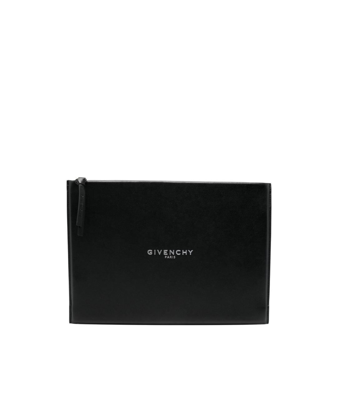 GIVENCHY Черная кожаная барсетка, фото 1
