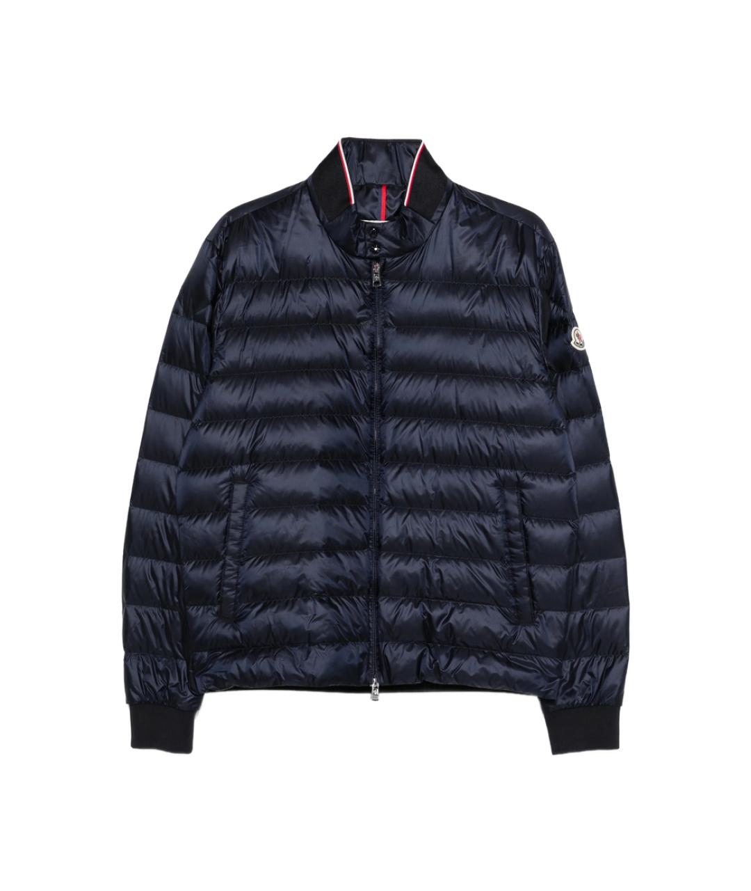 MONCLER Синяя полиэстеровая куртка, фото 1