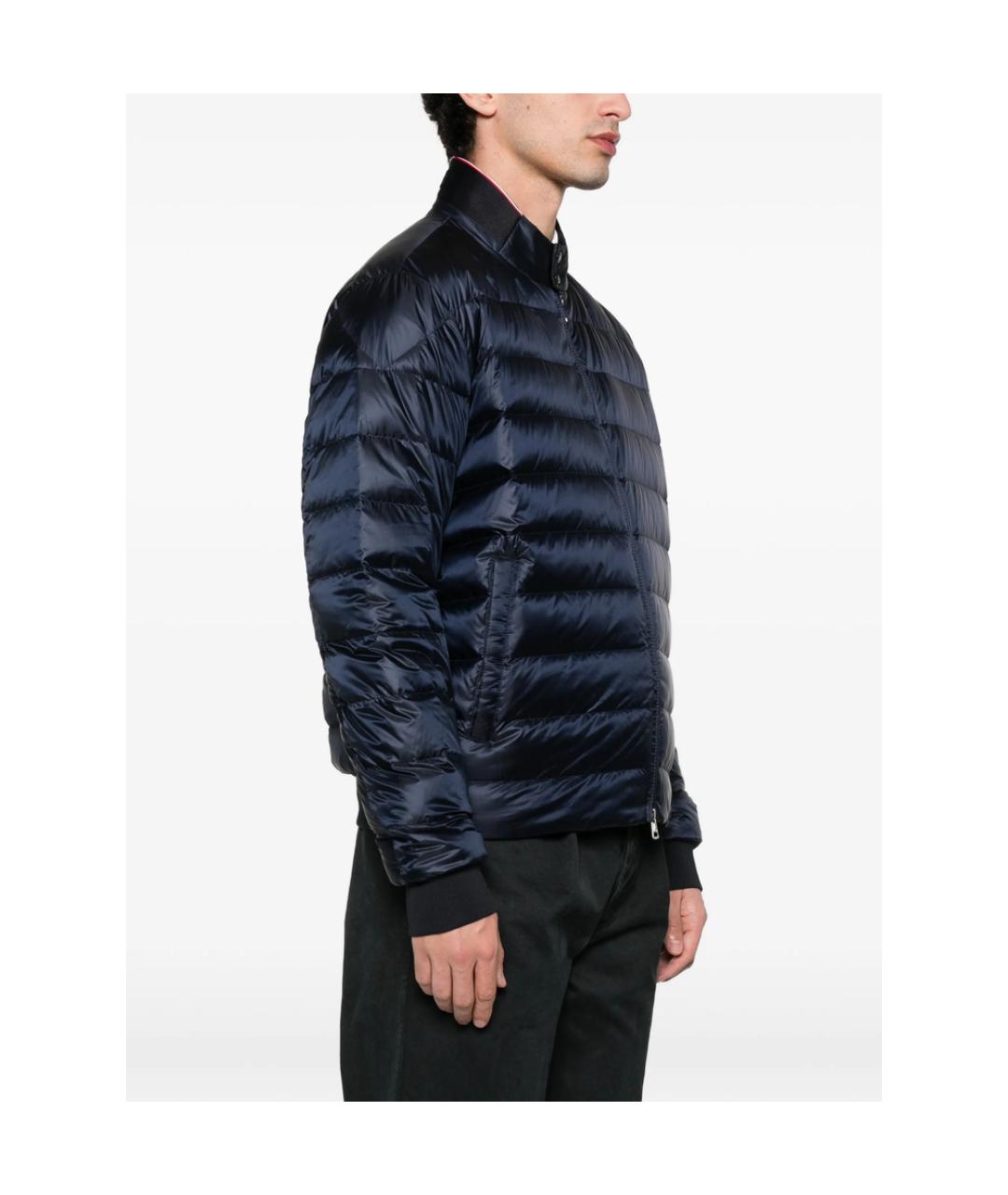 MONCLER Синяя полиэстеровая куртка, фото 3