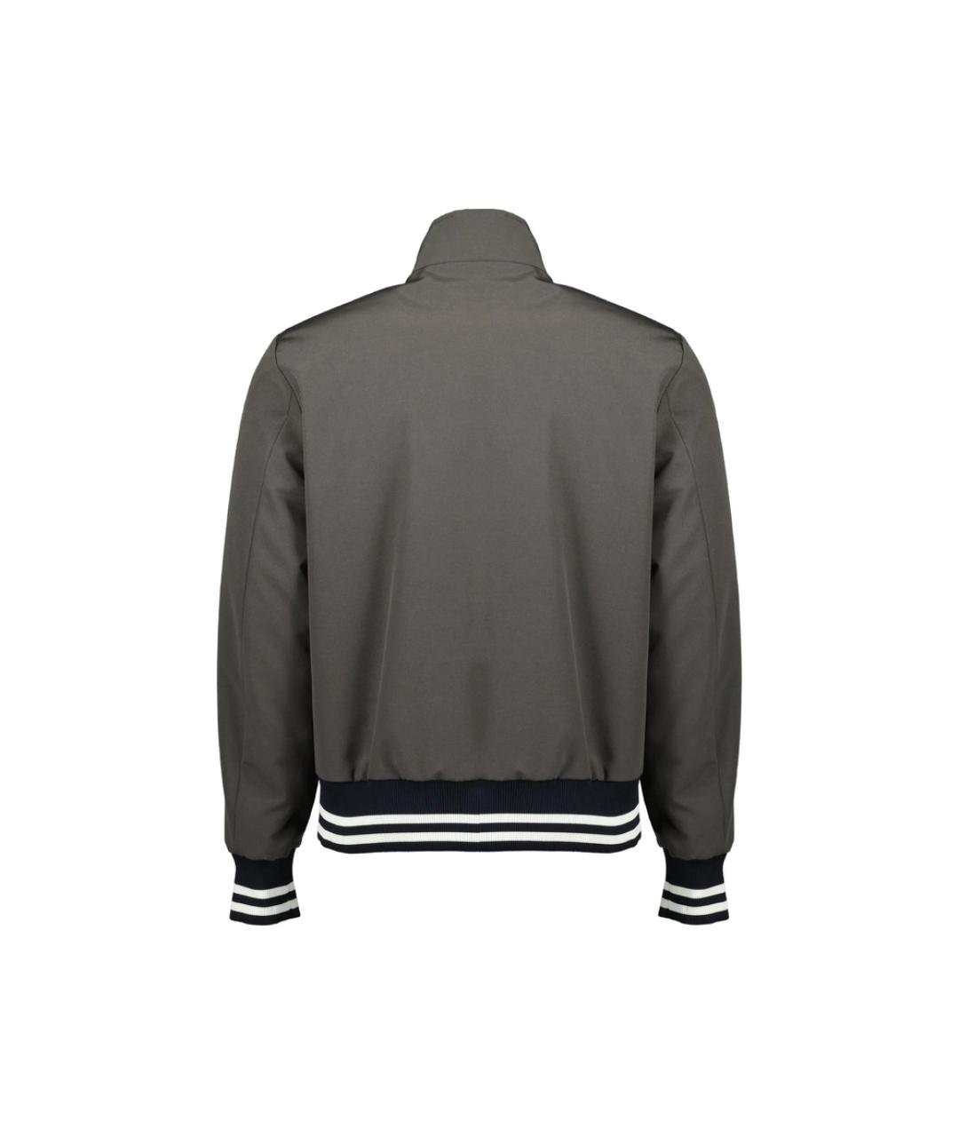 MONCLER Синяя полиэстеровая куртка, фото 6