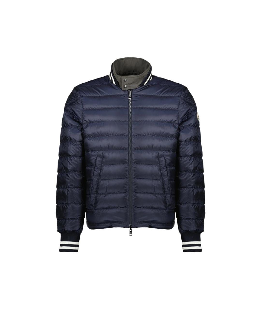 MONCLER Синяя полиэстеровая куртка, фото 1